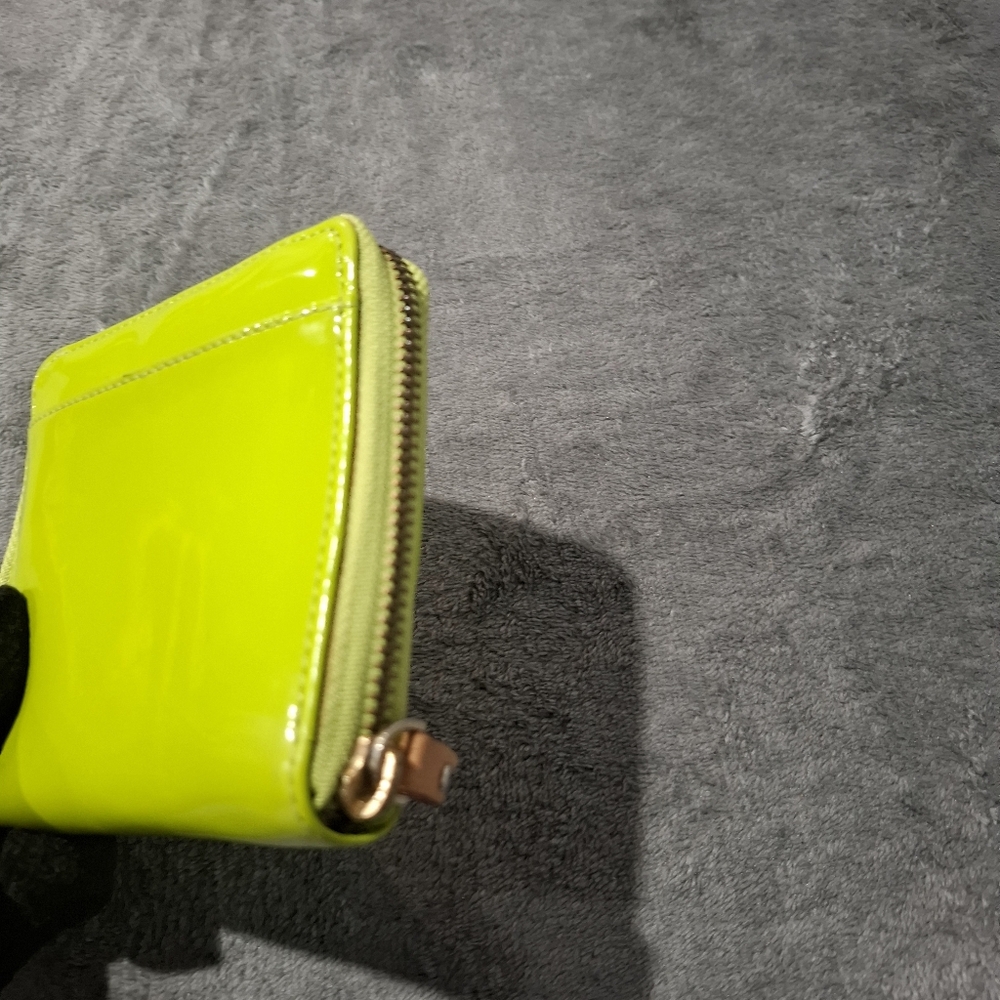 kate spade New York Lime Patent Zip-Around Wallet - Picture 6 of 10
